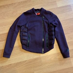 Nike tech fleece down moto bomber jacket